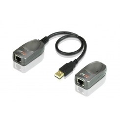 Удлинитель USB 2.0 по кабелю Cat 5 Aten UCE260-A7-G 