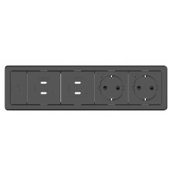 Модуль на 4 вставки Kramer T-IN4-REC1(B)