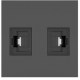 Пассивная вставка Kramer MD-2RJ45(B)