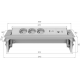 Встраиваемая розеточная станция DESK PRO AC-HD45