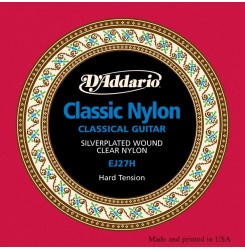 `Струны D'Addario EJ27H Student Nylon, Hard Tension`