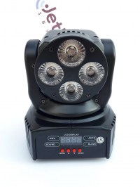 Световой прибор Lixada Mini Moving Head RGBWAUV Wash 4x18W