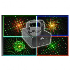 Лазер рисующий Phoenix PHE008 RG 150mW, 8 Gobo Twinkling Laser