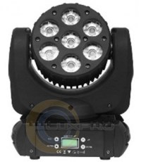 Вращающаяся голова LL-M34 7х12W 6-in-1 LED Mini Wash