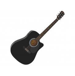 Электроакустическая гитара Fender Squier SA-105CE Black