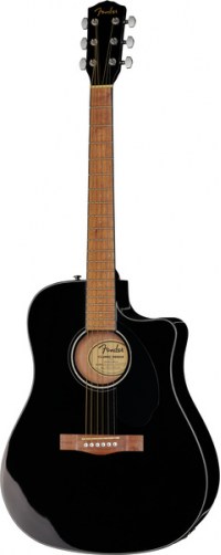 Гитара электроакустическая Fender CD-60SCE Black WN