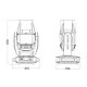 Всепогодная вращающаяся голова Silver Star SS676SCM NEPTUNE 400 HYBRID